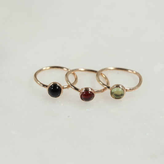 Cartilage Hoop 4mm Gemstone Endless - Choose Your Color, Gauge, Diameter