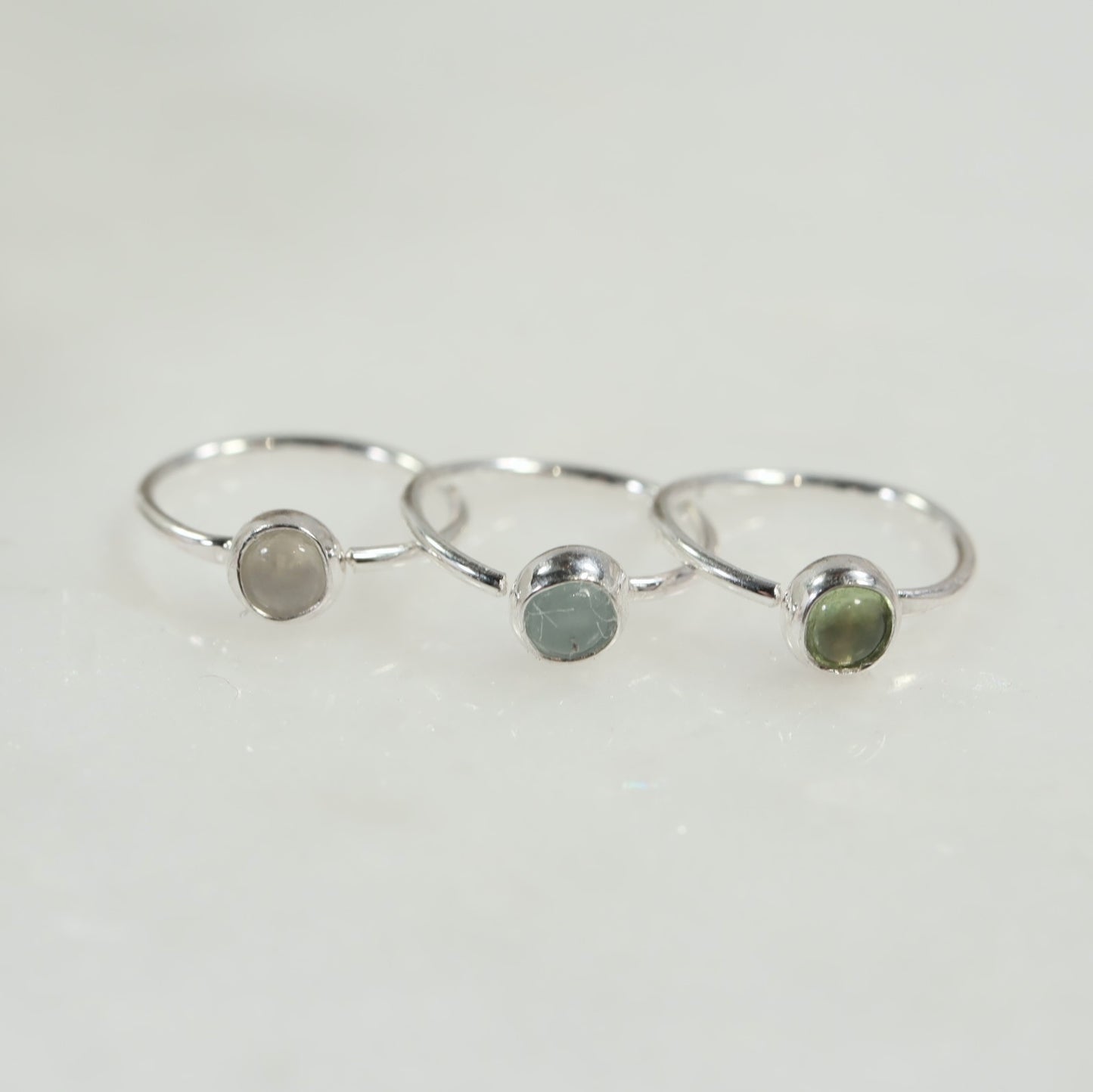 Cartilage Hoop 3mm Gemstone Endless - Choose Your Color, Gauge, Diameter