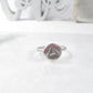 Nugget Ring Water & Fire Element Symbol - Mixed Metals Choose Your Band Color