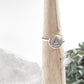 Nugget Ring Water & Fire Element Symbol - Mixed Metals Choose Your Band Color