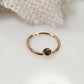 Septum Ring with 3mm Gemstone SINGLE - 16 Gauge, Choose Your Diameter and Metal