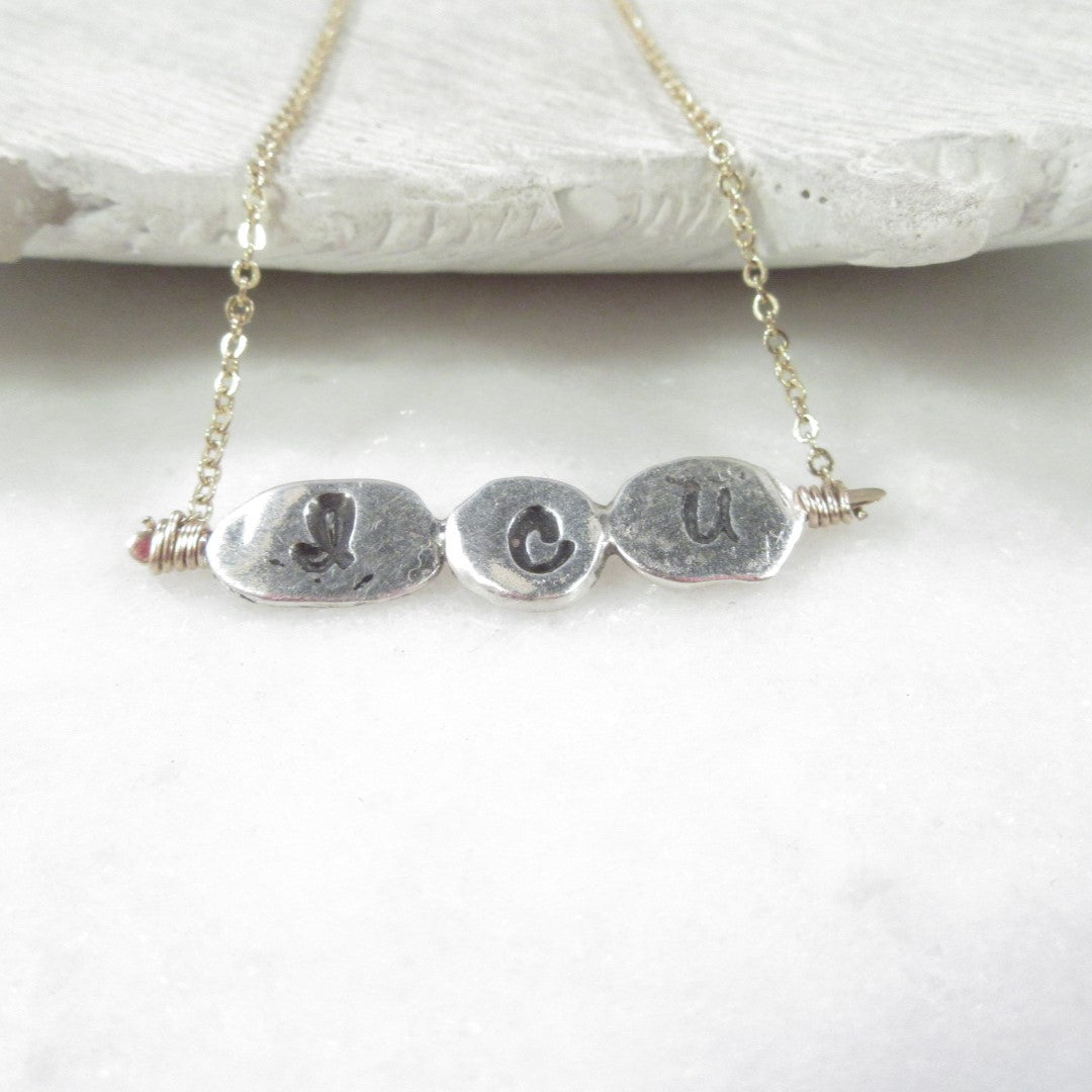 ICU Necklace silver & gold
