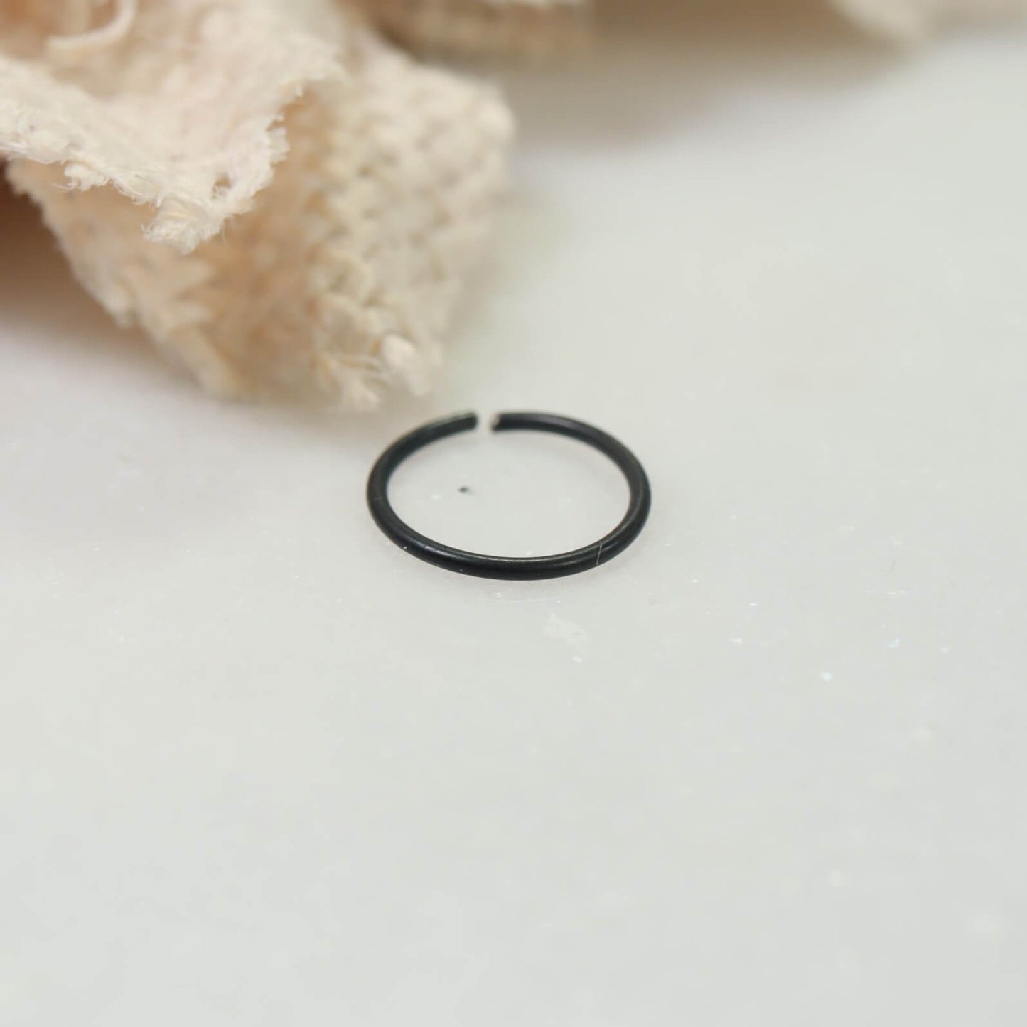 Nose Ring Endless Plain - Niobium, Choose Your Size & Color