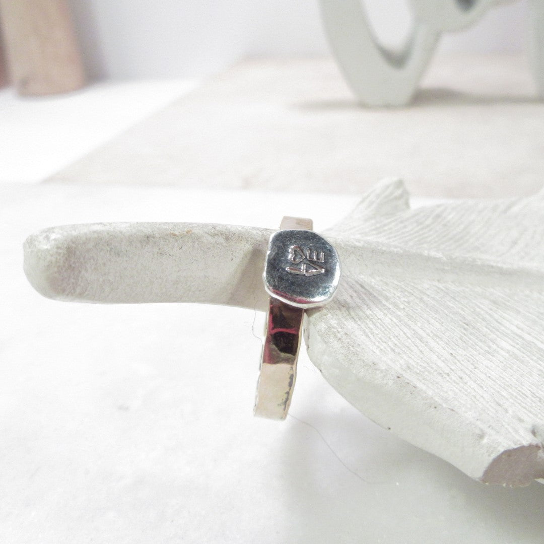 wide band signet ring