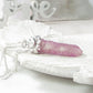 lotus crystal point necklace