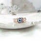 Rings Evil Eye Protection 1mm Wide Choose Your Metal, Size and Texture