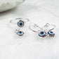 Rings Evil Eye Protection 1mm Wide Choose Your Metal, Size and Texture