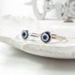 evil eye ring in your choice of metals