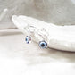 Tiny Hoop Dangles Evil Eye Protection