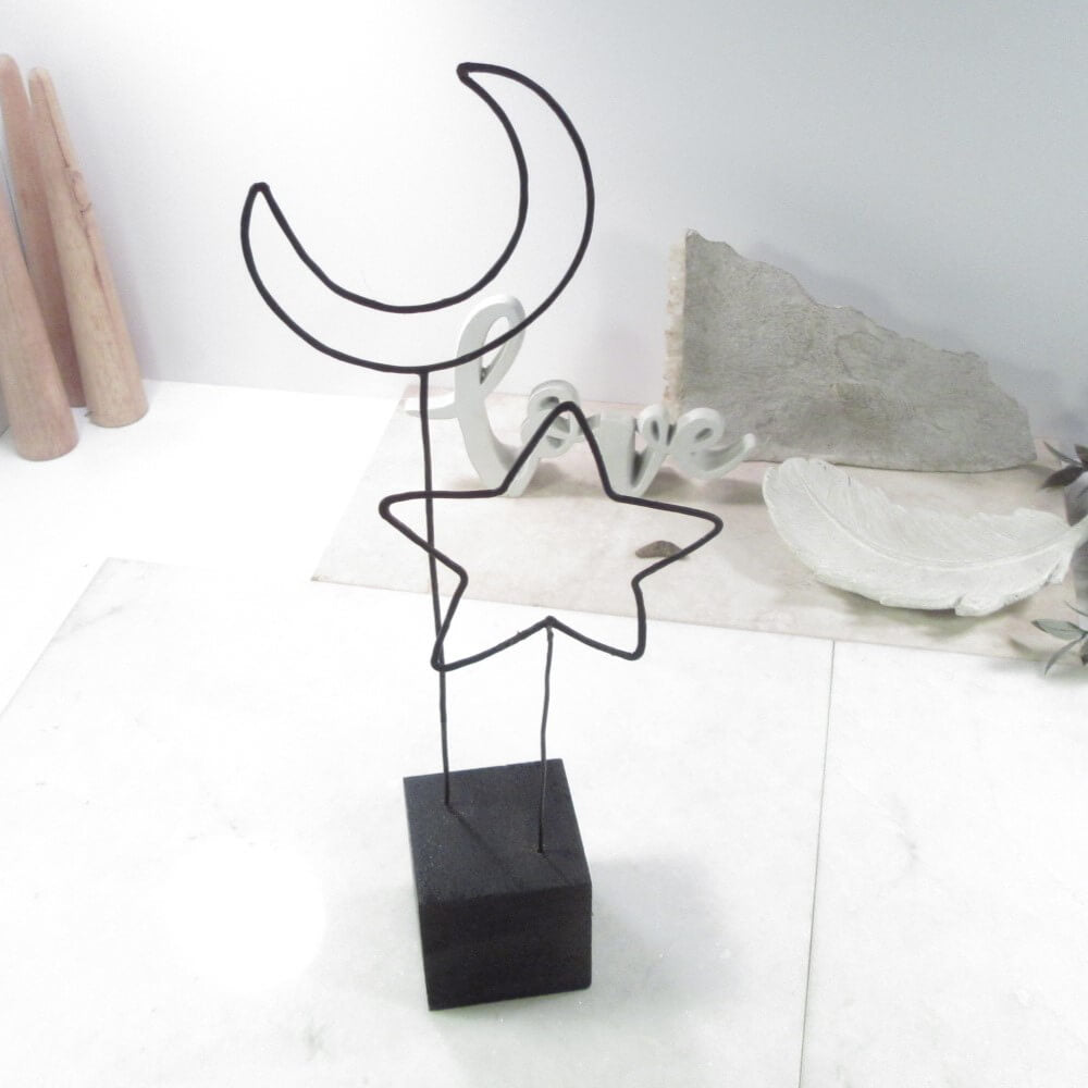 moon & star statue