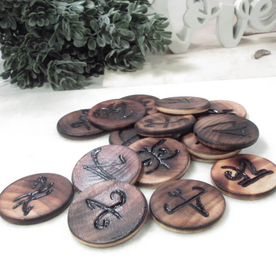 Buy Greek Rune Set - Choose Rounds or Dice Online | Mystic Moon Shop