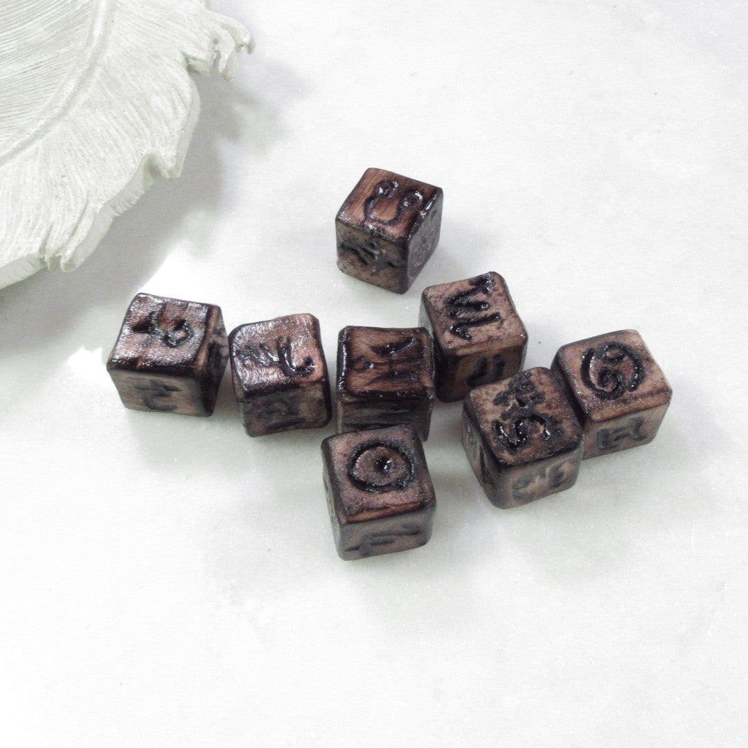 Small Astrology Dice for Divination