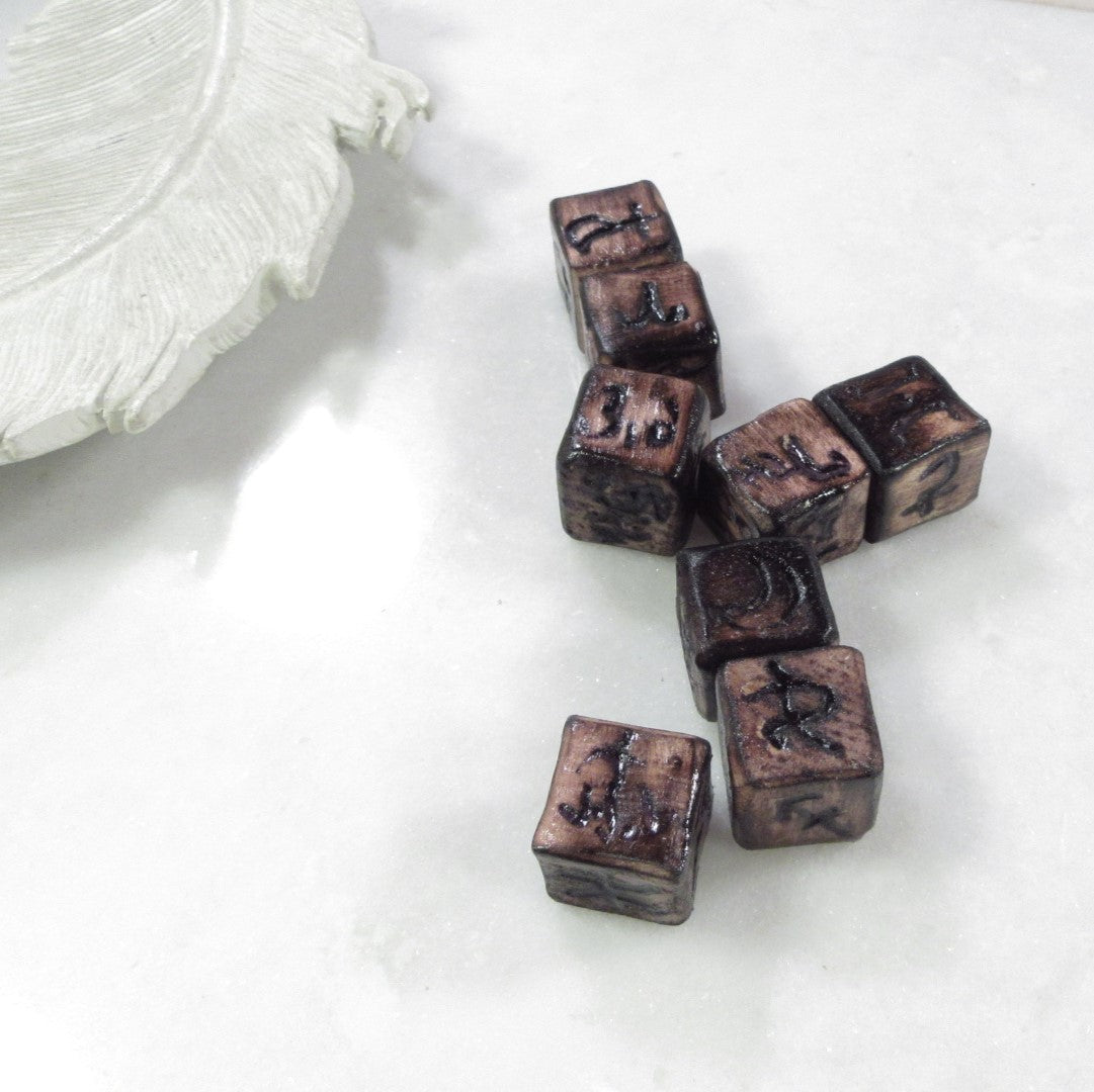 Small Astrology Dice for Divination