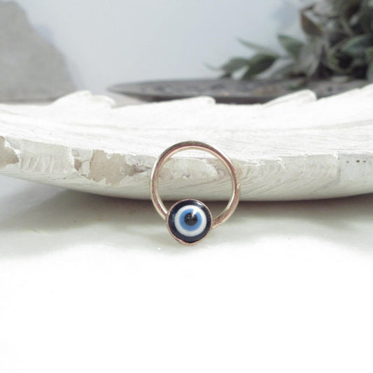 evil eye septum ring 6mm
