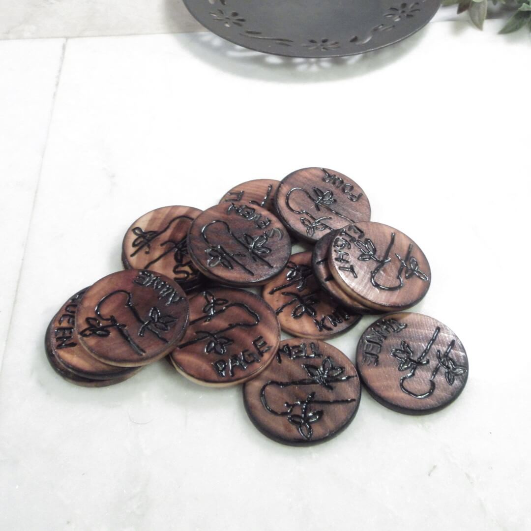 Minor Arcana Wands Rune Set - Rounds Only