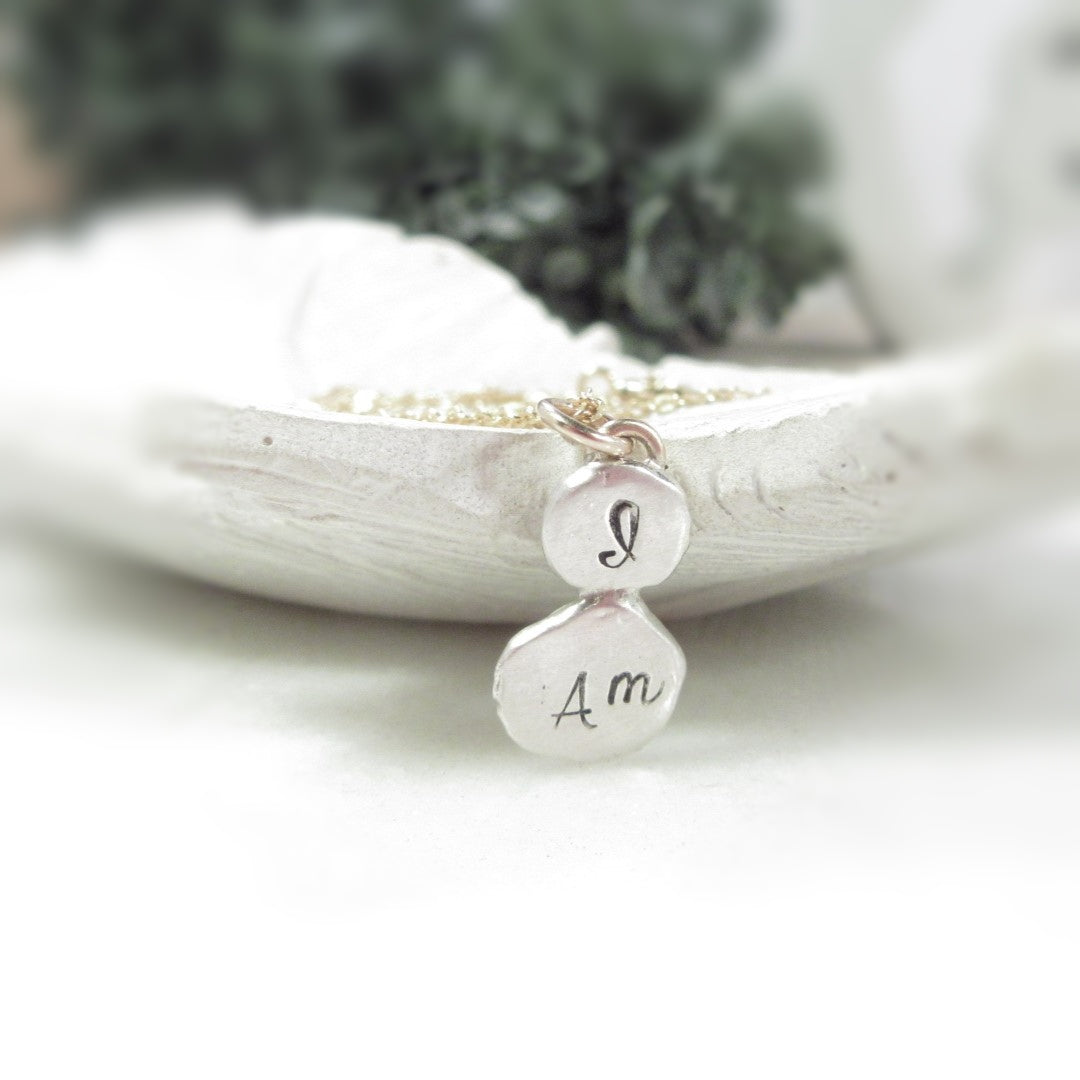 Nugget Necklace 2 Acronym Up Down Mixed Metals Choose Your Length