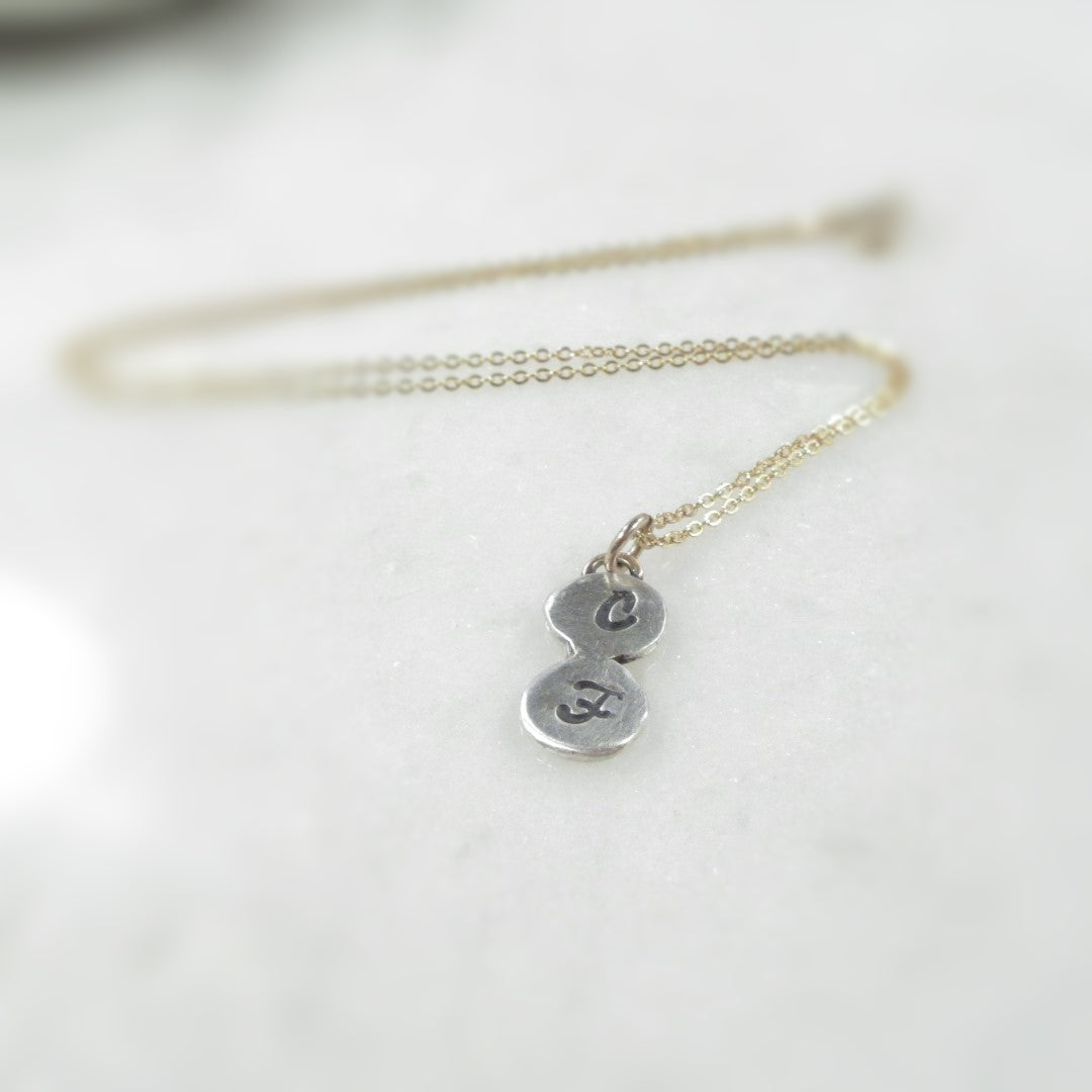 Nugget Necklace 2 Acronym Up Down Mixed Metals Choose Your Length