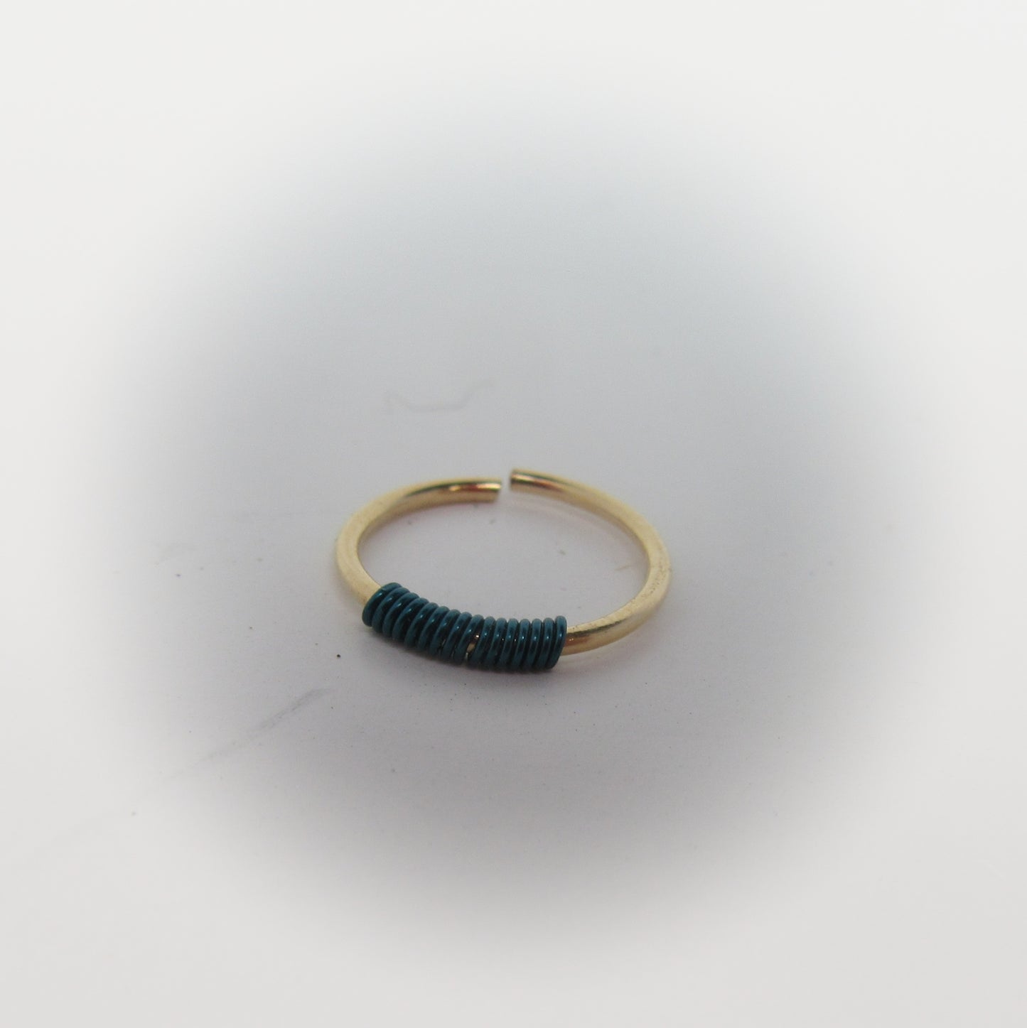 Cartilage Hoop Earring Wrapped - Gold Endless, Choose Your Diameter, Gauge and Color