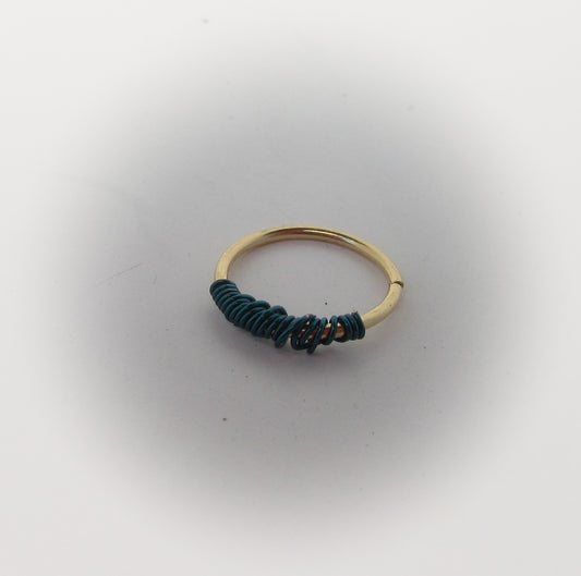 Cartilage Hoop Earring Tangled - Endless, Choose Your Diameter, Gauge and Color