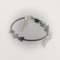 quartz crystal pendulum on white background
