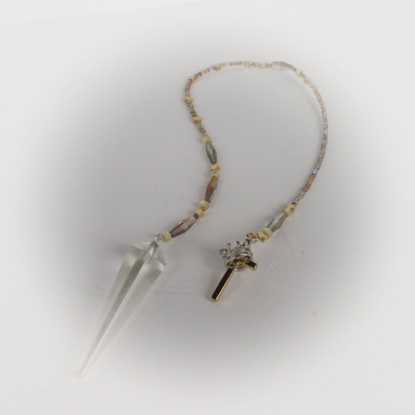 Pendulum Quartz Cross with Crown