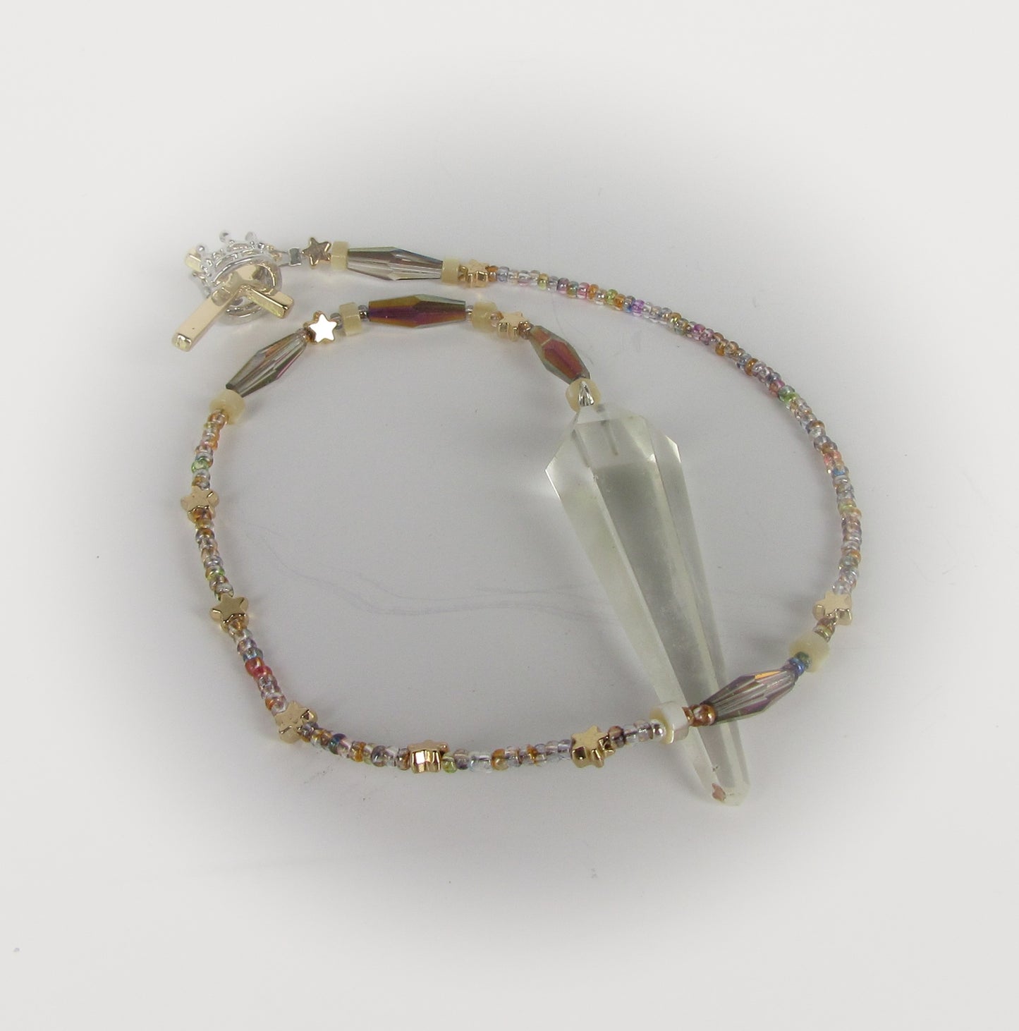 Pendulum Quartz Cross with Crown