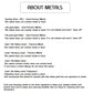metals selection for hammered circle posts