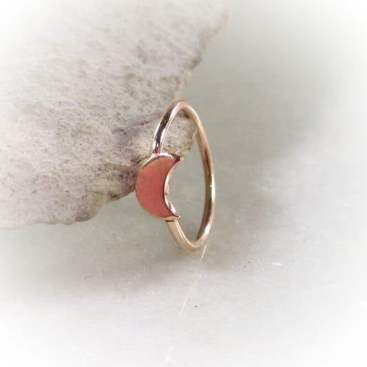 gold crescent moon nose ring 