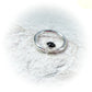 Septum Ring with 3mm Gemstone SINGLE - 14 Gauge, Choose Your Diameter and Metal (Copy)