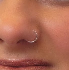 plain endless nose ring model