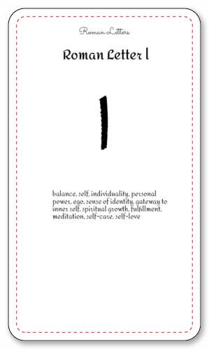 Roman Letter Divination Cards