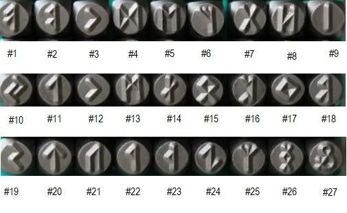 Nugget Stacking Rings Runes - Mixed Metals Choose Your Band & Symbol