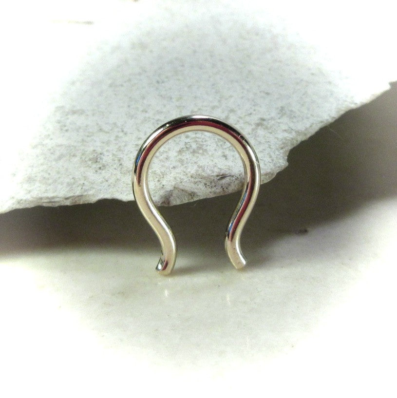 Septum Retainer Flared Shape - 16 Gauge, Choose Your Metal