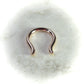 Septum Retainer Flared Shape - 14 Gauge, Choose Your Metal