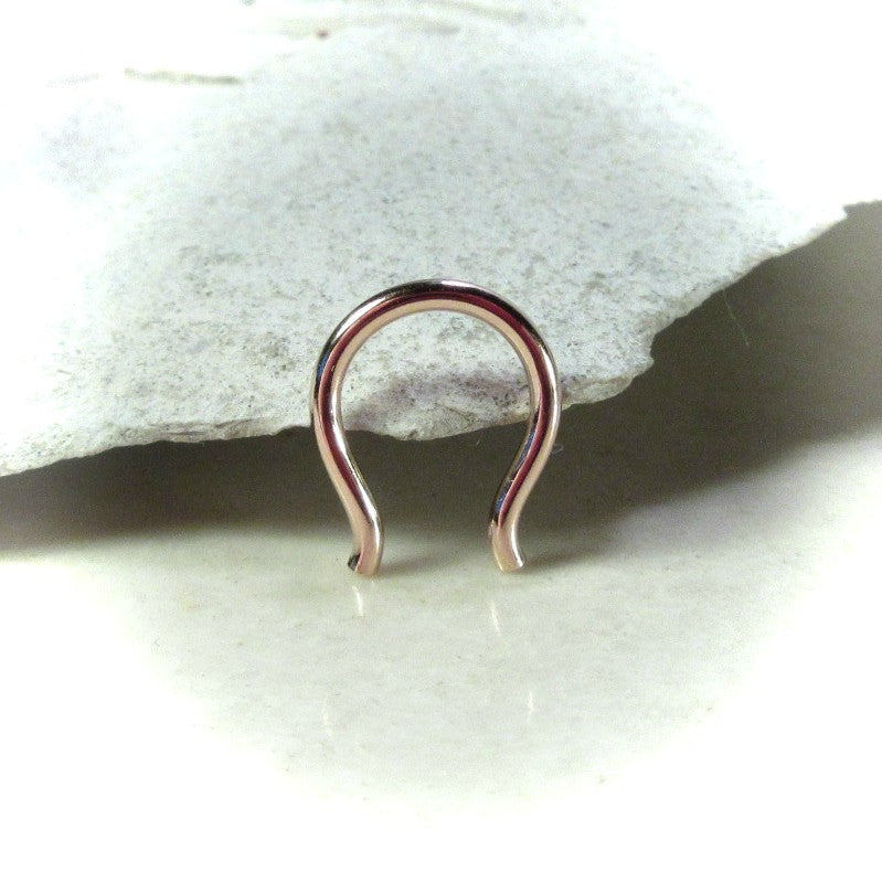 Septum Retainer Flared Shape - 16 Gauge, Choose Your Metal