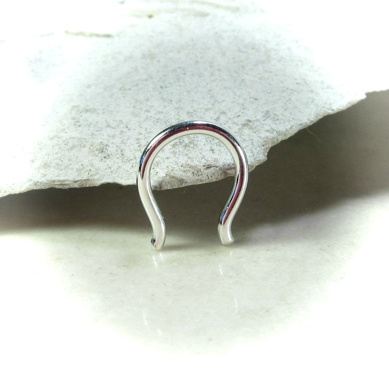 Septum Retainer Flared Shape - 16 Gauge, Choose Your Metal