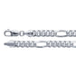 Sterling Silver 6mm Diamond-Cut Figaro Chain