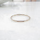 flattened gold ring